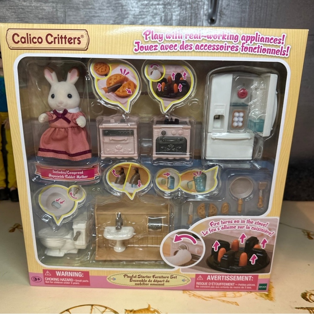 Calico Critters Playful Starter Furniture Set NIB